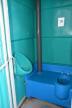 Mobiltoilette, stark gebraucht Mobiltoilette, stark gebraucht
