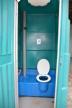 Mobiltoilette, stark gebraucht Mobiltoilette, stark gebraucht