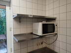 2 Stk. Edelstahl Ablageregale, 87x35cm 2 Stk. Edelstahl Ablageregale, 87x35cm