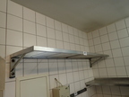 Edelstahl Regal, gelocht, 148x37cm Edelstahl Regal, gelocht, 148x37cm