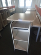 BENE Caddy mit Rollo-System, 2 Ordner hoch, inklusive ausziehbarer Bürozubehörlade, mobil, Rollo Silber, Maße: ca. B 55 x T 55 x H 110 cm BENE Caddy mit Rollo-System, 2 Ordner hoch, inklusive ausziehbarer Bürozubehörlade, mobil, Rollo Silber, Maße: ca. B 55 x T 55 x H 110 cm