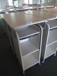 BENE Caddy mit Rollo-System, 2 Ordner hoch, inklusive ausziehbarer Bürozubehörlade, mobil, Rollo Silber, Maße: ca. B 55 x T 55 x H 110 cm BENE Caddy mit Rollo-System, 2 Ordner hoch, inklusive ausziehbarer Bürozubehörlade, mobil, Rollo Silber, Maße: ca. B 55 x T 55 x H 110 cm