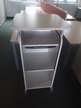 BENE Caddy mit Rollo-System, 2 Ordner hoch, inklusive ausziehbarer Bürozubehörlade, mobil, Rollo Silber, Maße: ca. B 55 x T 55 x H 110 cm BENE Caddy mit Rollo-System, 2 Ordner hoch, inklusive ausziehbarer Bürozubehörlade, mobil, Rollo Silber, Maße: ca. B 55 x T 55 x H 110 cm