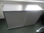 Aktenschrank, B 120 x 80 cm, 2 Ordner hoch, grau Aktenschrank, B 120 x 80 cm, 2 Ordner hoch, grau