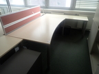 Schreibtisch-Winkelkombination 180 x 100 + Beistelltisch 180 x 60 cm + Rückwand Schreibtisch-Winkelkombination 180 x 100 + Beistelltisch 180 x 60 cm + Rückwand