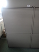 Unifor Aktenschrank mit Rollosystem, Farbe grau, Maße: ca. B 90 x T 46 x 153 cm, 4 Ordner hoch Unifor Aktenschrank mit Rollosystem, Farbe grau, Maße: ca. B 90 x T 46 x 153 cm, 4 Ordner hoch