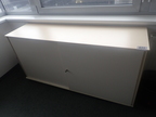 BENE Aktenschrank, Maße: ca. B 160 x H 80 cm, 2 Ordner hoch, mit Schiebetüren BENE Aktenschrank, Maße: ca. B 160 x H 80 cm, 2 Ordner hoch, mit Schiebetüren
