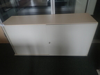 BENE Aktenschrank, Maße: ca. B 160 x H 80 cm, 2 Ordner hoch, mit Schiebetüren BENE Aktenschrank, Maße: ca. B 160 x H 80 cm, 2 Ordner hoch, mit Schiebetüren