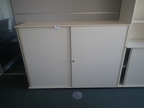 BENE Aktenschrank, Maße: ca. B 160 x H 113 cm, 3 Ordner hoch, mit Schiebetüren BENE Aktenschrank, Maße: ca. B 160 x H 113 cm, 3 Ordner hoch, mit Schiebetüren