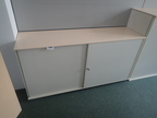 BENE Aktenschrank, Maße: ca. B 160 x H 80 cm, 2 Ordner hoch, mit Schiebetüren BENE Aktenschrank, Maße: ca. B 160 x H 80 cm, 2 Ordner hoch, mit Schiebetüren