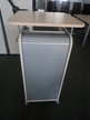 BENE Caddy mit Rollo-System, 2 Ordner hoch, inklusive ausziehbarer Bürozubehörlade, mobil, Rollo Silber, Maße: ca. B 55 x T 55 x H 110 cm BENE Caddy mit Rollo-System, 2 Ordner hoch, inklusive ausziehbarer Bürozubehörlade, mobil, Rollo Silber, Maße: ca. B 55 x T 55 x H 110 cm