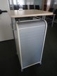 BENE Caddy mit Rollo-System, 2 Ordner hoch, inklusive ausziehbarer Bürozubehörlade, mobil, Rollo Silber, Maße: ca. B 55 x T 55 x H 110 cm BENE Caddy mit Rollo-System, 2 Ordner hoch, inklusive ausziehbarer Bürozubehörlade, mobil, Rollo Silber, Maße: ca. B 55 x T 55 x H 110 cm