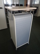 BENE Caddy mit Rollo-System, 2 Ordner hoch, inklusive ausziehbarer Bürozubehörlade, mobil, Rollo Silber, Maße: ca. B 55 x T 55 x H 110 cm BENE Caddy mit Rollo-System, 2 Ordner hoch, inklusive ausziehbarer Bürozubehörlade, mobil, Rollo Silber, Maße: ca. B 55 x T 55 x H 110 cm