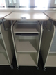 BENE Caddy mit Rollo-System, 2 Ordner hoch, inklusive ausziehbarer Bürozubehörlade, mobil, Rollo Silber, Maße: ca. B 55 x T 55 x H 110 cm BENE Caddy mit Rollo-System, 2 Ordner hoch, inklusive ausziehbarer Bürozubehörlade, mobil, Rollo Silber, Maße: ca. B 55 x T 55 x H 110 cm