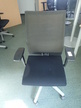 Bürodrehstuhl mit Armlehnen, Netzbezug, schwarz, Modell Comforto Bürodrehstuhl mit Armlehnen, Netzbezug, schwarz, Modell Comforto