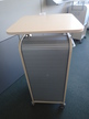 BENE Caddy mit Rollo-System, 2 Ordner hoch, inklusive ausziehbarer Bürozubehörlade, mobil, Rollo Silber, Maße: ca. B 55 x T 55 x H 110 cm BENE Caddy mit Rollo-System, 2 Ordner hoch, inklusive ausziehbarer Bürozubehörlade, mobil, Rollo Silber, Maße: ca. B 55 x T 55 x H 110 cm