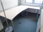 Schreibtisch-Winkelkombination, 2-teilig Schreibtisch 180 x 90/100 + Anbautisch 180 x 60 cm Schreibtisch-Winkelkombination, 2-teilig Schreibtisch 180 x 90/100 + Anbautisch 180 x 60 cm