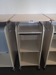BENE Caddy mit Rollo-System, 2 Ordner hoch, inklusive ausziehbarer Bürozubehörlade, mobil, Rollo Silber, Maße: ca. B 55 x T 55 x H 110 cm BENE Caddy mit Rollo-System, 2 Ordner hoch, inklusive ausziehbarer Bürozubehörlade, mobil, Rollo Silber, Maße: ca. B 55 x T 55 x H 110 cm