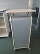 BENE Caddy mit Rollo-System, 2 Ordner hoch, inkl. ausziehbarer Bürozubehörlade, mobil, Rollo Silber, Maße: ca. B 55 x T 55 x H 110 cm BENE Caddy mit Rollo-System, 2 Ordner hoch, inkl. ausziehbarer Bürozubehörlade, mobil, Rollo Silber, Maße: ca. B 55 x T 55 x H 110 cm