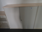 BENE Aktenschrank, Maße: ca. B 120 x H 113 cm, 3 Ordner hoch, mit Schiebetüren BENE Aktenschrank, Maße: ca. B 120 x H 113 cm, 3 Ordner hoch, mit Schiebetüren