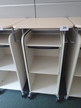 BENE Caddy mit Rollo-System, 2 Ordner hoch, inkl. ausziehbarer Bürozubehörlade, mobil, Rollo Silber, Maße: ca. B 55 x T 55 x H 110 cm BENE Caddy mit Rollo-System, 2 Ordner hoch, inkl. ausziehbarer Bürozubehörlade, mobil, Rollo Silber, Maße: ca. B 55 x T 55 x H 110 cm