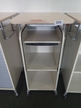 BENE Caddy mit Rollo-System, 2 Ordner hoch, inklusive ausziehbarer Bürozubehörlade, mobil, Rollo Silber, Maße: ca. B 55 x T 55 x H 110 cm BENE Caddy mit Rollo-System, 2 Ordner hoch, inklusive ausziehbarer Bürozubehörlade, mobil, Rollo Silber, Maße: ca. B 55 x T 55 x H 110 cm