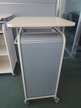 BENE Caddy mit Rollo-System, 2 Ordner hoch, inkl. ausziehbarer Bürozubehörlade, mobil, Rollo Silber, Maße: ca. B 55 x T 55 x H 110 cm BENE Caddy mit Rollo-System, 2 Ordner hoch, inkl. ausziehbarer Bürozubehörlade, mobil, Rollo Silber, Maße: ca. B 55 x T 55 x H 110 cm