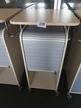BENE Caddy mit Rollo-System, 2 Ordner hoch, inklusive ausziehbarer Bürozubehörlade, mobil, Rollo Silber, Maße: ca. B 55 x T 55 x H 110 cm BENE Caddy mit Rollo-System, 2 Ordner hoch, inklusive ausziehbarer Bürozubehörlade, mobil, Rollo Silber, Maße: ca. B 55 x T 55 x H 110 cm