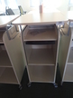 BENE Caddy mit Rollo-System, 2 Ordner hoch, inkl. ausziehbarer Bürozubehörlade, mobil, Rollo Silber, Maße: ca. B 55 x T 55 x H 110 cm BENE Caddy mit Rollo-System, 2 Ordner hoch, inkl. ausziehbarer Bürozubehörlade, mobil, Rollo Silber, Maße: ca. B 55 x T 55 x H 110 cm