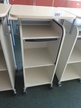 BENE Caddy mit Rollo-System, 2 Ordner hoch, inklusive ausziehbarer Bürozubehörlade, mobil, Rollo Silber, Maße: ca. B 55 x T 55 x H 110 cm BENE Caddy mit Rollo-System, 2 Ordner hoch, inklusive ausziehbarer Bürozubehörlade, mobil, Rollo Silber, Maße: ca. B 55 x T 55 x H 110 cm