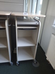 BENE Caddy mit Rollo-System, 2 Ordner hoch, inklusive ausziehbarer Bürozubehörlade, mobil, Rollo Silber, Maße: ca. B 55 x T 55 x H 110 cm BENE Caddy mit Rollo-System, 2 Ordner hoch, inklusive ausziehbarer Bürozubehörlade, mobil, Rollo Silber, Maße: ca. B 55 x T 55 x H 110 cm