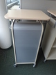 BENE Caddy mit Rollo-System, 2 Ordner hoch, inklusive ausziehbarer Bürozubehörlade, mobil, Rollo Silber, Maße: ca. B 55 x T 55 x H 110 cm BENE Caddy mit Rollo-System, 2 Ordner hoch, inklusive ausziehbarer Bürozubehörlade, mobil, Rollo Silber, Maße: ca. B 55 x T 55 x H 110 cm