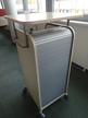 BENE Caddy mit Rollo-System, 2 Ordner hoch, inklusive ausziehbarer Bürozubehörlade, mobil, Rollo Silber, Maße: ca. B 55 x T 55 x H 110 cm BENE Caddy mit Rollo-System, 2 Ordner hoch, inklusive ausziehbarer Bürozubehörlade, mobil, Rollo Silber, Maße: ca. B 55 x T 55 x H 110 cm
