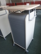 BENE Caddy mit Rollo-System, 2 Ordner hoch, inklusive ausziehbarer Bürozubehörlade, mobil, Rollo Silber, Maße: ca. B 55 x T 55 x H 110 cm BENE Caddy mit Rollo-System, 2 Ordner hoch, inklusive ausziehbarer Bürozubehörlade, mobil, Rollo Silber, Maße: ca. B 55 x T 55 x H 110 cm