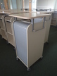 BENE Caddy mit Rollo-System, 2 Ordner hoch, inklusive ausziehbarer Bürozubehörlade, mobil, Rollo Silber, Maße: ca. B 55 x T 55 x H 110 cm BENE Caddy mit Rollo-System, 2 Ordner hoch, inklusive ausziehbarer Bürozubehörlade, mobil, Rollo Silber, Maße: ca. B 55 x T 55 x H 110 cm