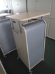 BENE Caddy mit Rollo-System, 2 Ordner hoch, inklusive ausziehbarer Bürozubehörlade, mobil, Rollo Silber, Maße: ca. B 55 x T 55 x H 110 cm BENE Caddy mit Rollo-System, 2 Ordner hoch, inklusive ausziehbarer Bürozubehörlade, mobil, Rollo Silber, Maße: ca. B 55 x T 55 x H 110 cm
