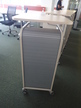 BENE Caddy mit Rollo-System, 2 Ordner hoch, inklusive ausziehbarer Bürozubehörlade, mobil, Rollo Silber, Maße: ca. B 55 x T 55 x H 110 cm BENE Caddy mit Rollo-System, 2 Ordner hoch, inklusive ausziehbarer Bürozubehörlade, mobil, Rollo Silber, Maße: ca. B 55 x T 55 x H 110 cm