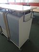 BENE Caddy mit Rollo-System, 2 Ordner hoch, inkl. ausziehbarer Bürozubehörlade, mobil, Rollo Silber, Maße: ca. B 55 x T 55 x H 110 cm BENE Caddy mit Rollo-System, 2 Ordner hoch, inkl. ausziehbarer Bürozubehörlade, mobil, Rollo Silber, Maße: ca. B 55 x T 55 x H 110 cm