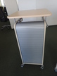 BENE Caddy mit Rollo-System, 2 Ordner hoch, inkl. ausziehbarer Bürozubehörlade, mobil, Rollo Silber, Maße: ca. B 55 x T 55 x H 110 cm BENE Caddy mit Rollo-System, 2 Ordner hoch, inkl. ausziehbarer Bürozubehörlade, mobil, Rollo Silber, Maße: ca. B 55 x T 55 x H 110 cm