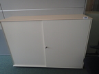 BENE Aktenschrank, Maße: ca. B 160 x H 113 cm, 3 Ordner hoch, mit Schiebetüren BENE Aktenschrank, Maße: ca. B 160 x H 113 cm, 3 Ordner hoch, mit Schiebetüren