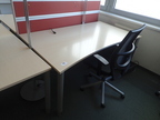 BENE Schreibtisch geschwungen, ca. L 180 x B 90 - 100 cm BENE Schreibtisch geschwungen, ca. L 180 x B 90 - 100 cm