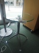 Glas-Besprechungstisch ca. DM 50 cm, H 62 cm Glas-Besprechungstisch ca. DM 50 cm, H 62 cm