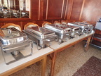 ca. 6 Stk Chafing Dish mit Einsätzen ca. 6 Stk Chafing Dish mit Einsätzen