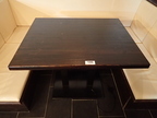 ca. 5 Stk. Gastrotische, Unterbau Metall, Platte Massivholz - 3 Stk. ca. 100 x 80 cm, 1 Stk. 180 x 70 cm, 1 Stk. 90 x 70 cm ca. 5 Stk. Gastrotische, Unterbau Metall, Platte Massivholz - 3 Stk. ca. 100 x 80 cm, 1 Stk. 180 x 70 cm, 1 Stk. 90 x 70 cm