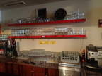 Kompletter Gläserbestand im Barbereich Kompletter Gläserbestand im Barbereich