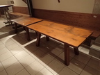2 Stk. Massivholztische ca. je 170 x 76 cm 2 Stk. Massivholztische ca. je 170 x 76 cm