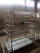 Produktions-Stapelregal-Wagen in Aluminium, max. Traglast 210 kg, ca. 150 x 110 x 188 cm Produktions-Stapelregal-Wagen in Aluminium, max. Traglast 210 kg, ca. 150 x 110 x 188 cm