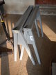 2 Arbeitsböcke in Metall ca. 85 x 80 cm 2 Arbeitsböcke in Metall ca. 85 x 80 cm