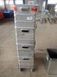Alu-Transportwagen mit 4 Stk. Alukisten ca. 56 x 36 x 31 cm Alu-Transportwagen mit 4 Stk. Alukisten ca. 56 x 36 x 31 cm
