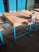 Kraus mobiler Werkstättenwagen mit Massivholzplatte ca. 120 x 75 x 80 cm mit Werkzeugvorrichtung Kraus mobiler Werkstättenwagen mit Massivholzplatte ca. 120 x 75 x 80 cm mit Werkzeugvorrichtung